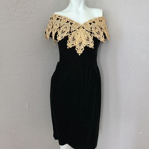Vintage Scott Mcclintock velvet party dress